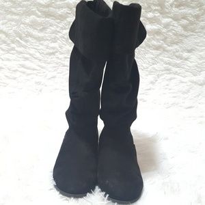 SM New York Girls Black Slouch Boots